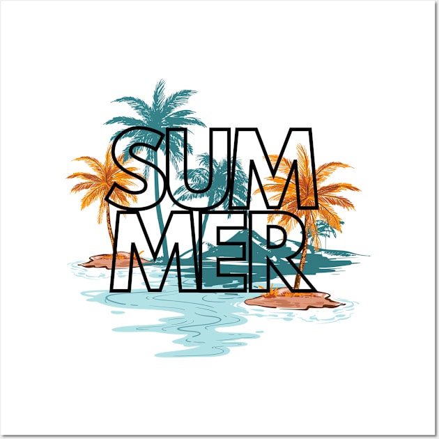 Summer Vibes Tie-Dye, summer days, beaches, sun, vibes Wall Art by twitaadesign